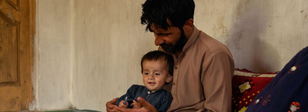 Father and son in Afghanistan supporter by Action Against Hunger.