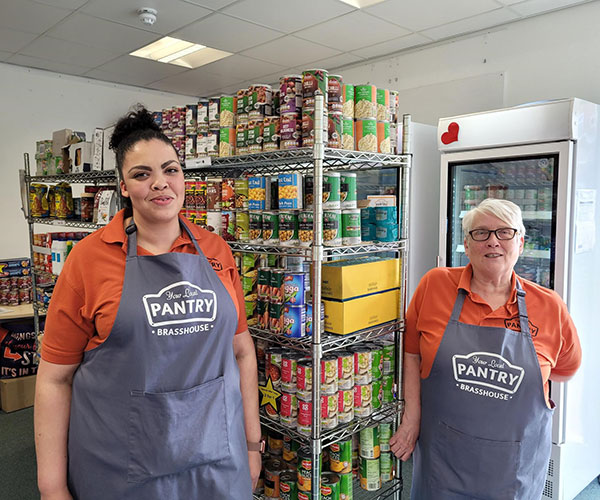 Staff members at Brasshouse Community Centre, Smethwick, West Midlands.