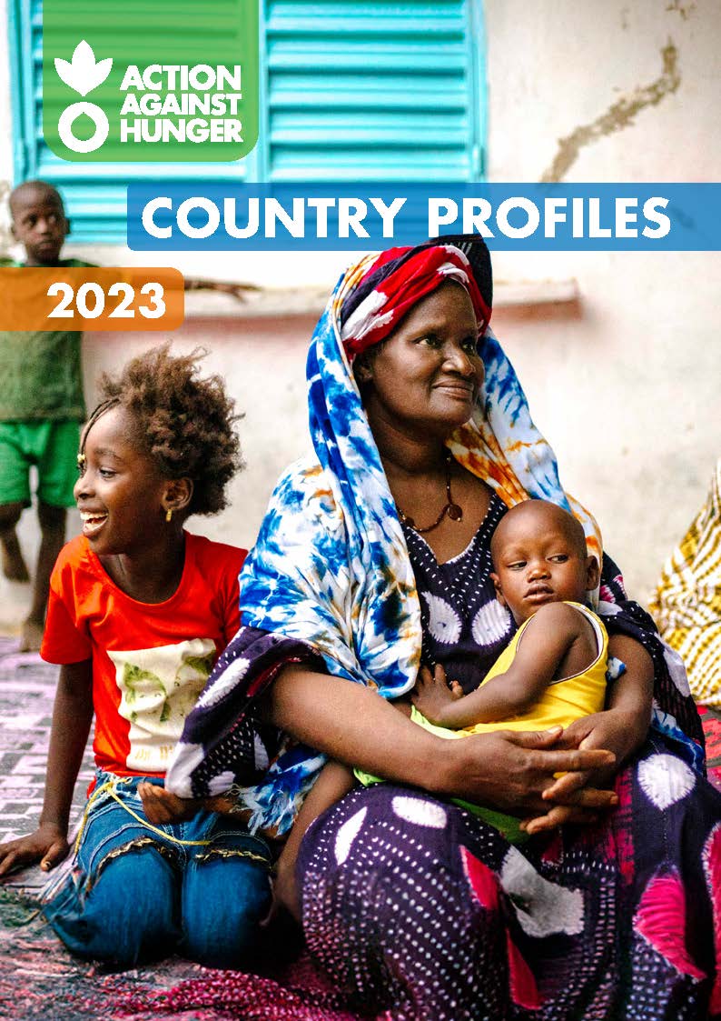 Front cover of Country Profiles report showing family of parent, child and baby.