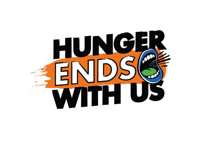 Hunger Ends With Us logo.