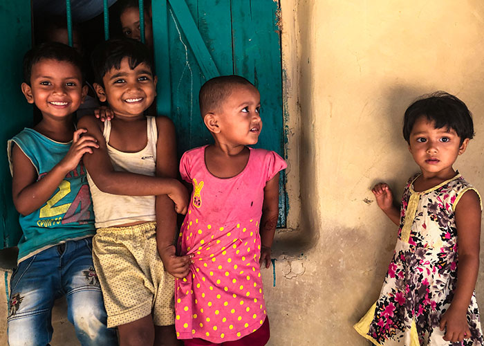 Children playing together in Bangladesh