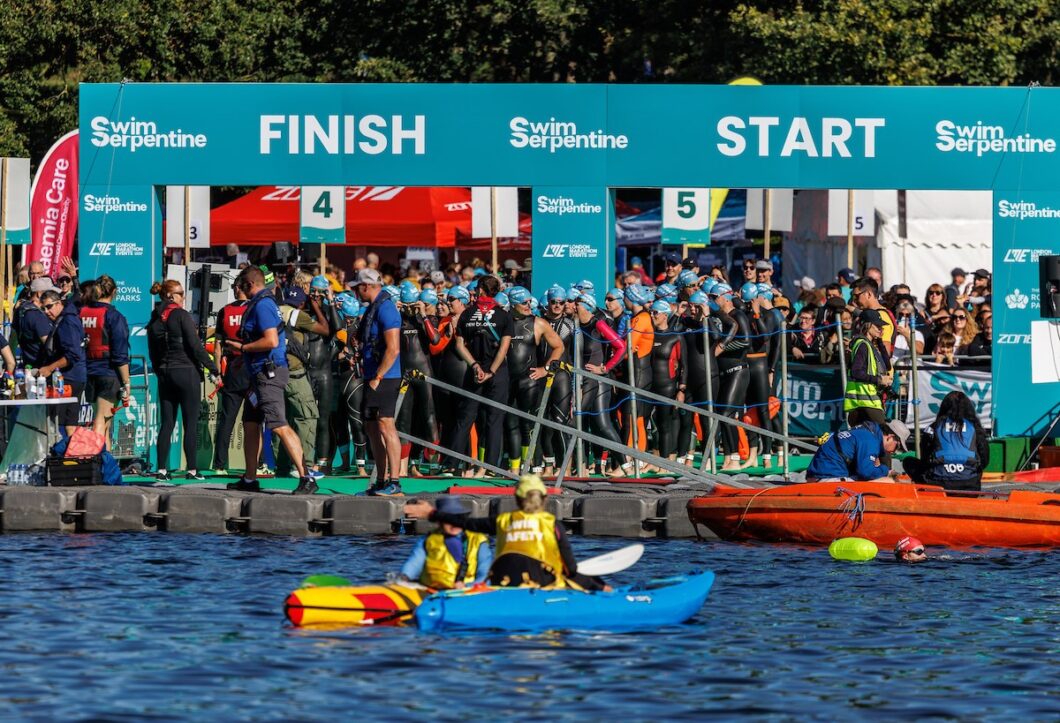 Swimmers at Swim Serpetine for charity.