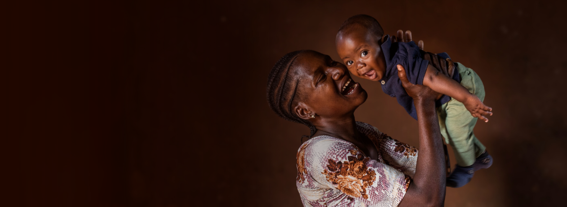 Mariam and her son in Tanzania.